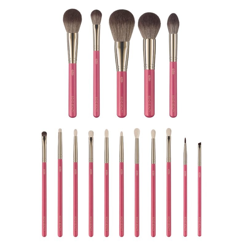 Boho Beauty Rose Touch Set 16 pezzi — Sada štětců na make-up