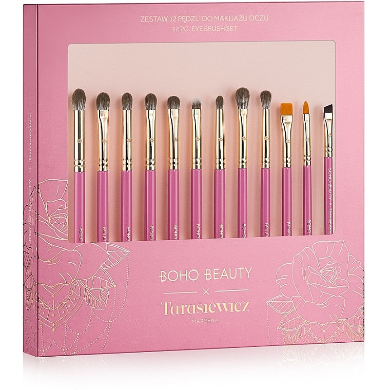 Boho Beauty Set pennelli trucco 12 pezzi — Sada štětců na make-up