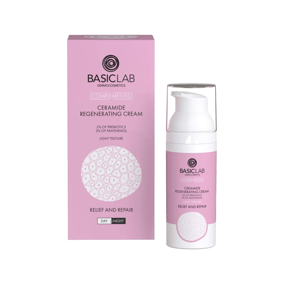 BasicLab Dermocosmetics Complementis Crema rigenerante leggera con ceramidi 50 ml — Crema viso