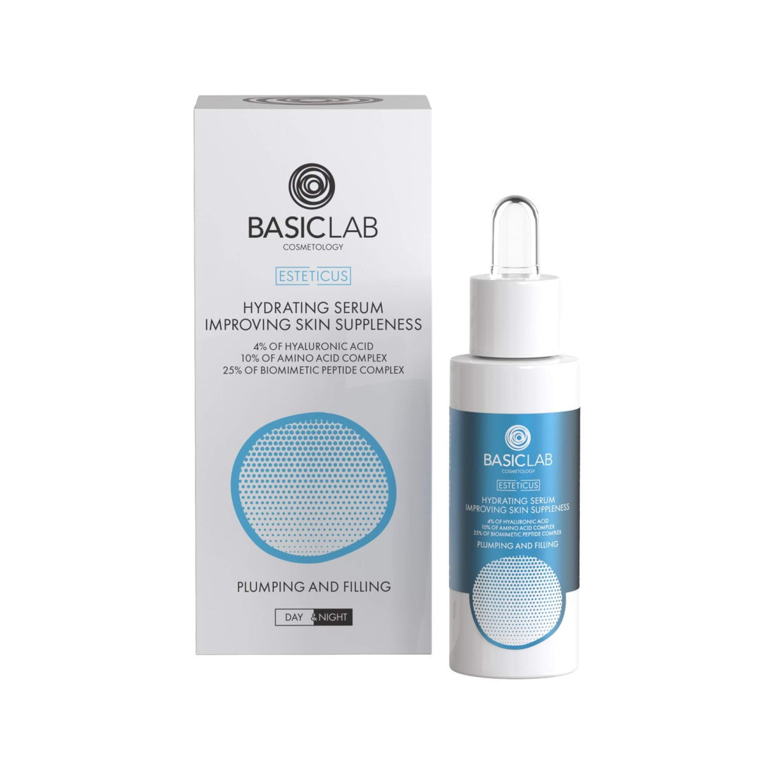 BasicLab Cosmetology Esteticus Siero riempitivo con Acido Ialuronico 4% 30 ml