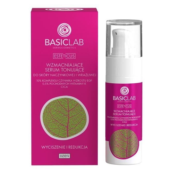 BasicLab Cosmetology Esteticus 15% Growth Factor Complex EGF 30 ml — Siero Colorato Arrossamenti