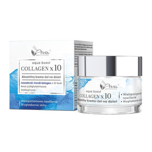Ava Laboratorium Aqua Boost Collagen x10 Velvety Giorno Crema-gel 50 ml — Crema-gel viso giorno