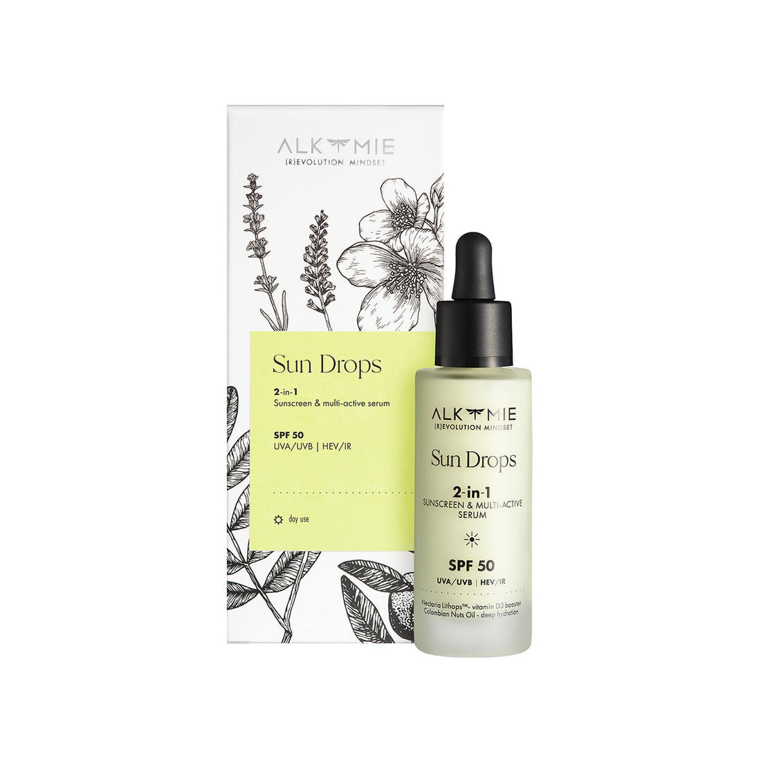 Alkmie Gocce Solari SPF 50 30 ml — Crème solaire visage
