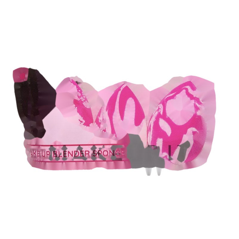 Set spugnette trucco, 3 pezzi, bianco-rosa Ibra Make Up Blender Sponge Doble Color 3 pz.
