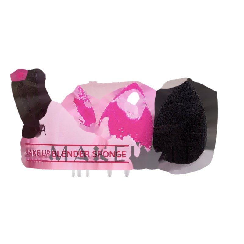 Set spugnette trucco, 3 pezzi, multicolore Ibra Make Up Blender Sponge Trio Mix 3 pz.