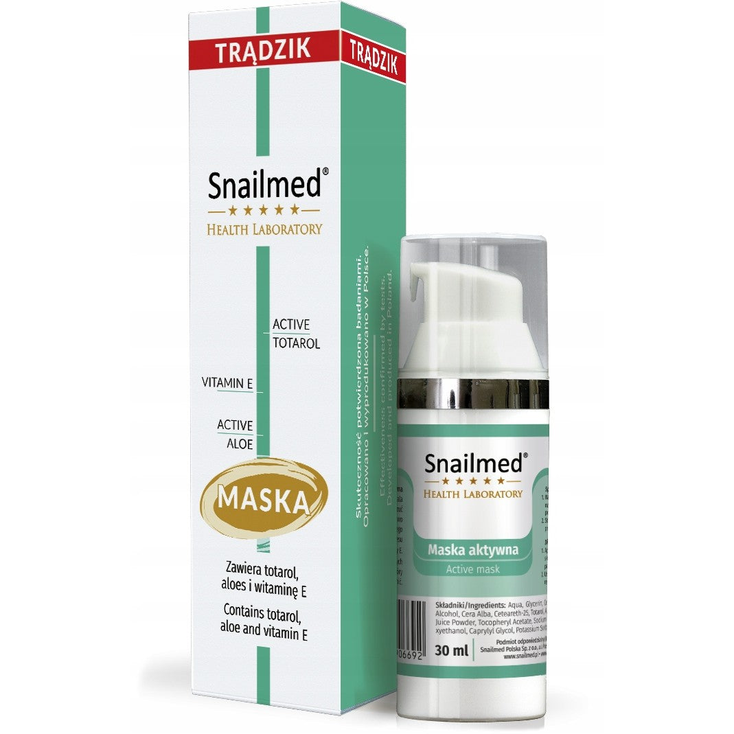 Snailmed Health Laboratory Active Mask 30 ml — Ansiktsmask för känslig hud