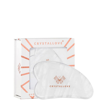 Crystallove Clear Quartz Gua Sha 1 pz — Strumento estetico