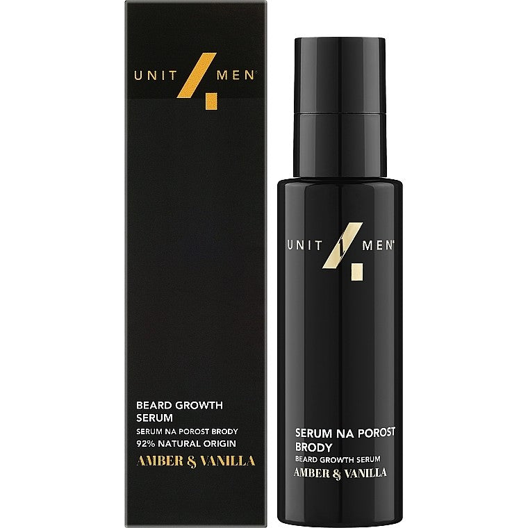 Unit4men Amber&amp;Vanilla 30 ml 胡须生长精华液 — 胡须精华液