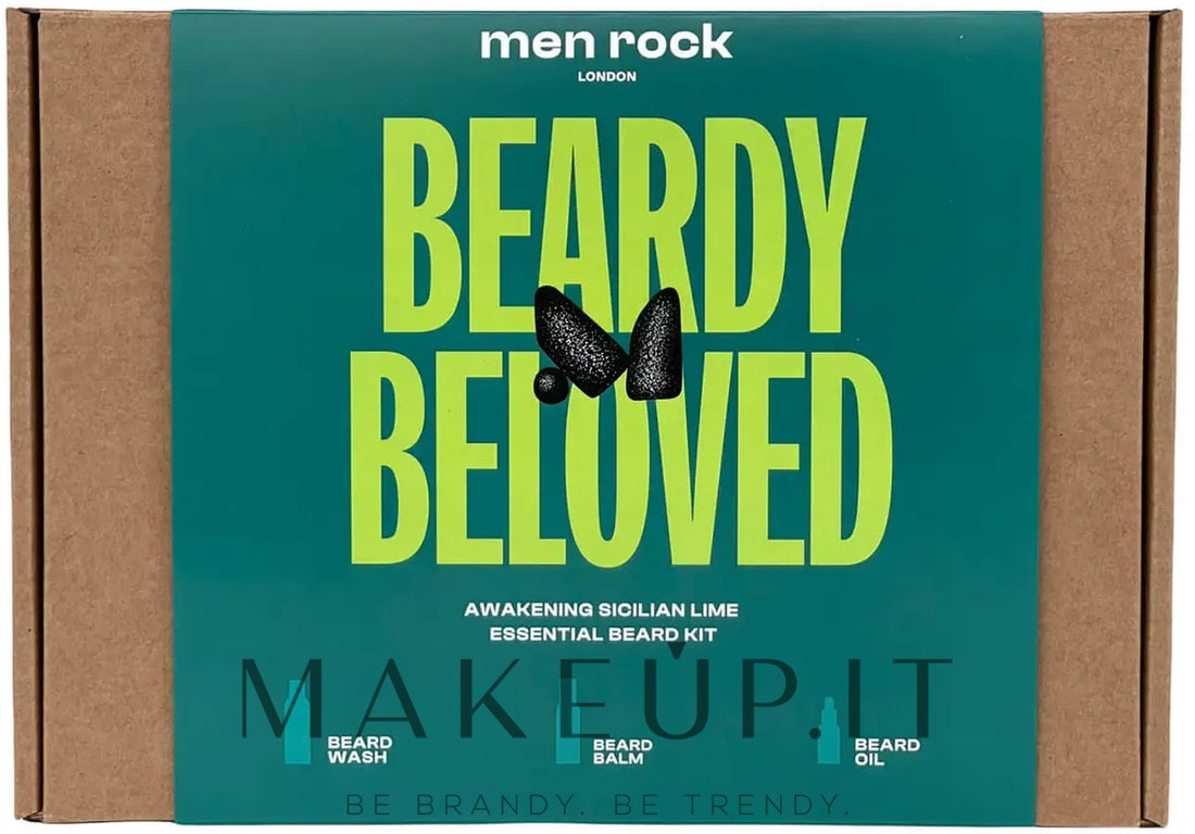 Set Men Rock Beardy Beloved Kit (b/wash/100ml + b/balm/100ml + b/oil/30ml)