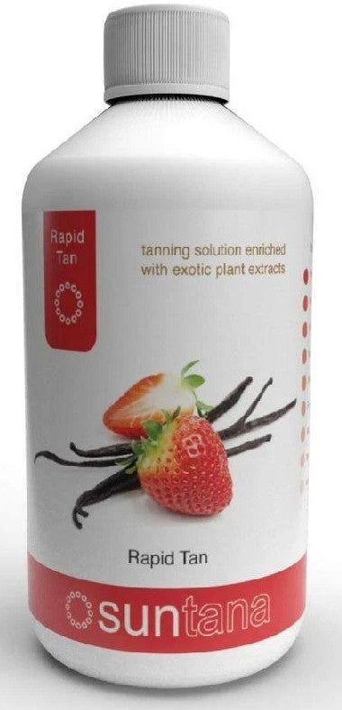 Suntana Spray Tan Lotion Strawberry Express Tanning 1 Hour Formula — lozione abbronzante rapida HVLP/Airbrush 250 ml