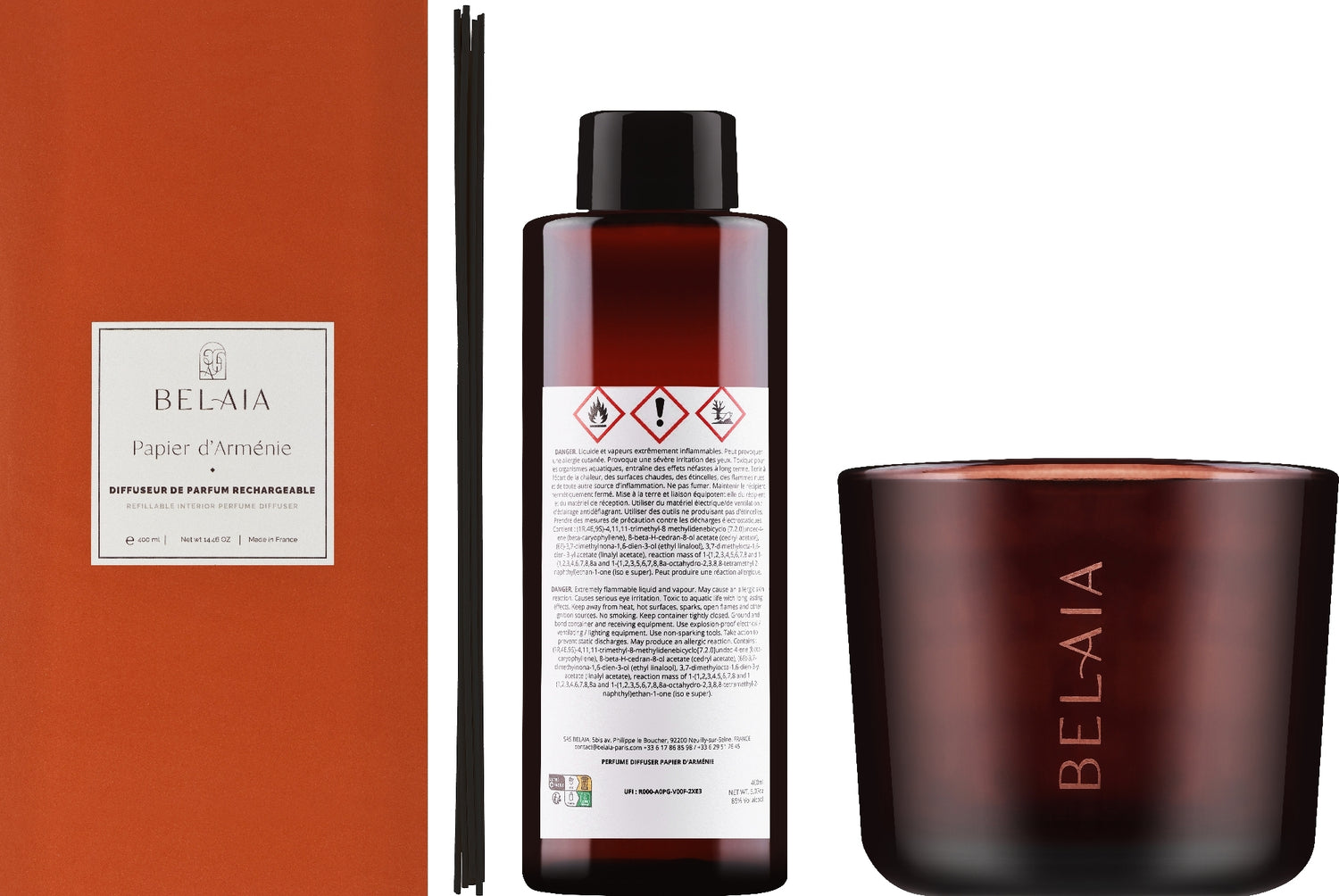 Diffusore di aromi Belaia Papier Brûlé Perfume Diffuser 400 ml