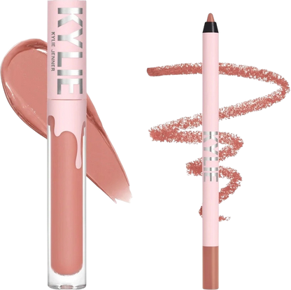 Kylie Cosmetics Set Matte Liquid Lipstick + Lip Liner — set rossetto liquido opaco e matita labbra tonalità 354 Until Fu