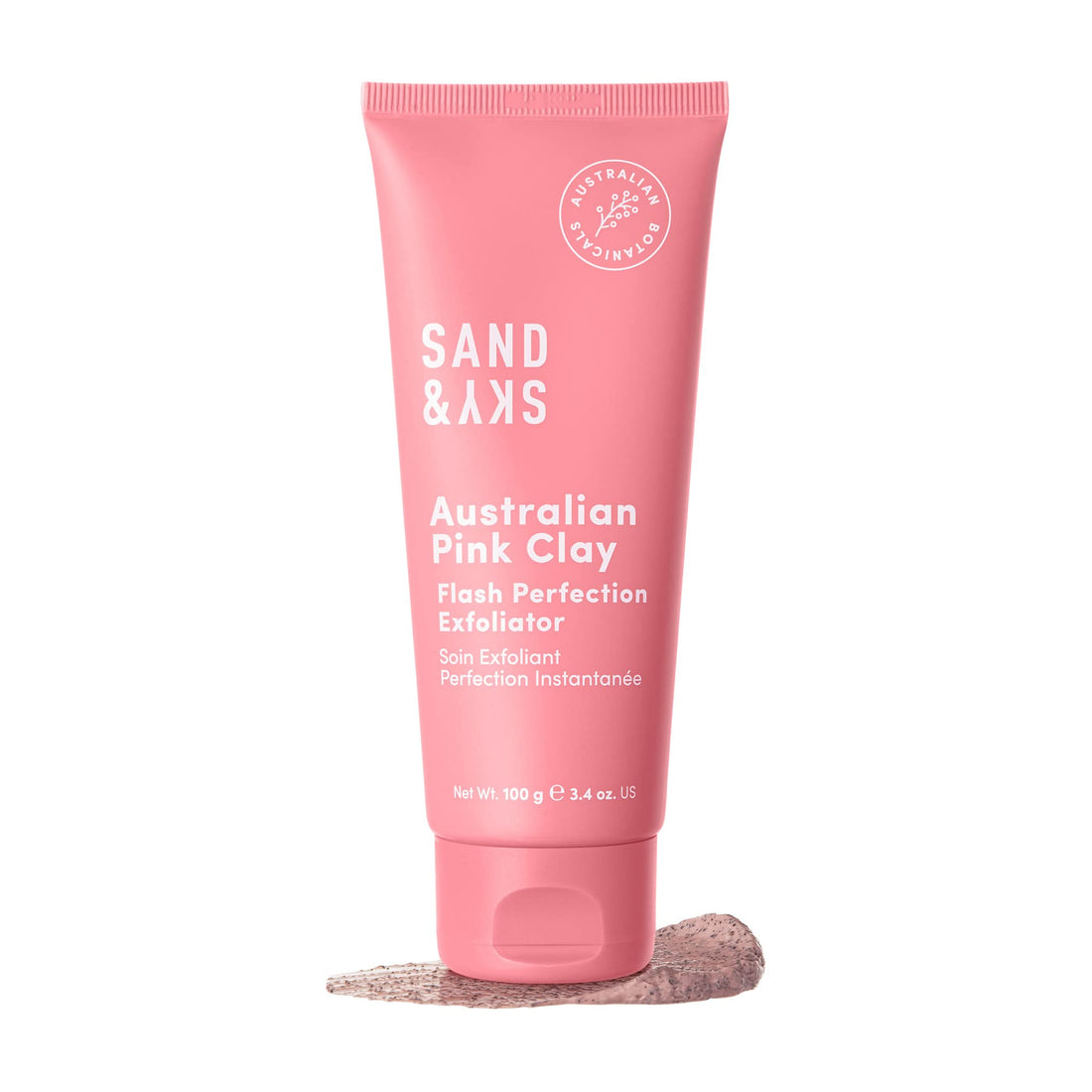 Mikrozłuszczający peeling do twarzy Sand &amp; Sky Australijska Różowa Glinka 100 g