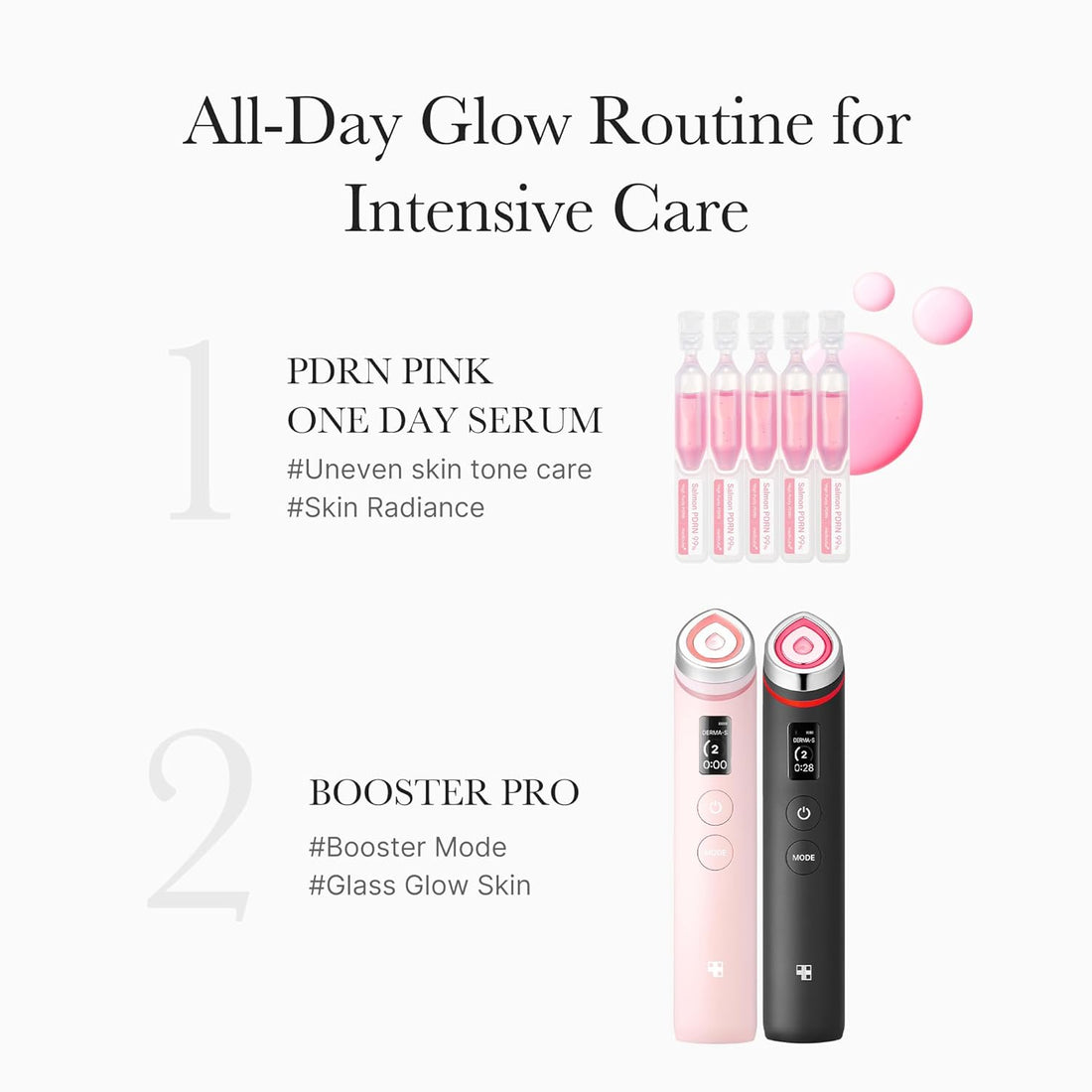 medicube PDRN Pink One Day Serum siero rigenerante viso illuminante e idratante 10× 1,5 ml
