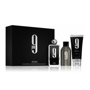 Afnan 9 Set Eau De Parfum 100 ml + gel de ducha 200 ml + desodorante en spray 250 ml