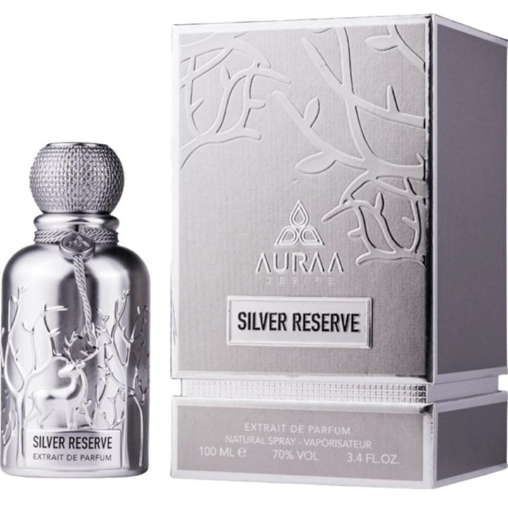 Auraa Desire Silver Reserve Estratto Profumo Uomo 100 ml — Profumo