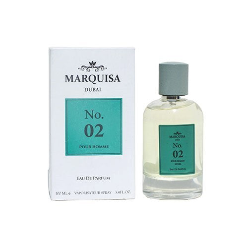 Marquisa Dubai No. 02 Pour Homme Eau de Parfum med sitrus og treaktige noter 100 ml