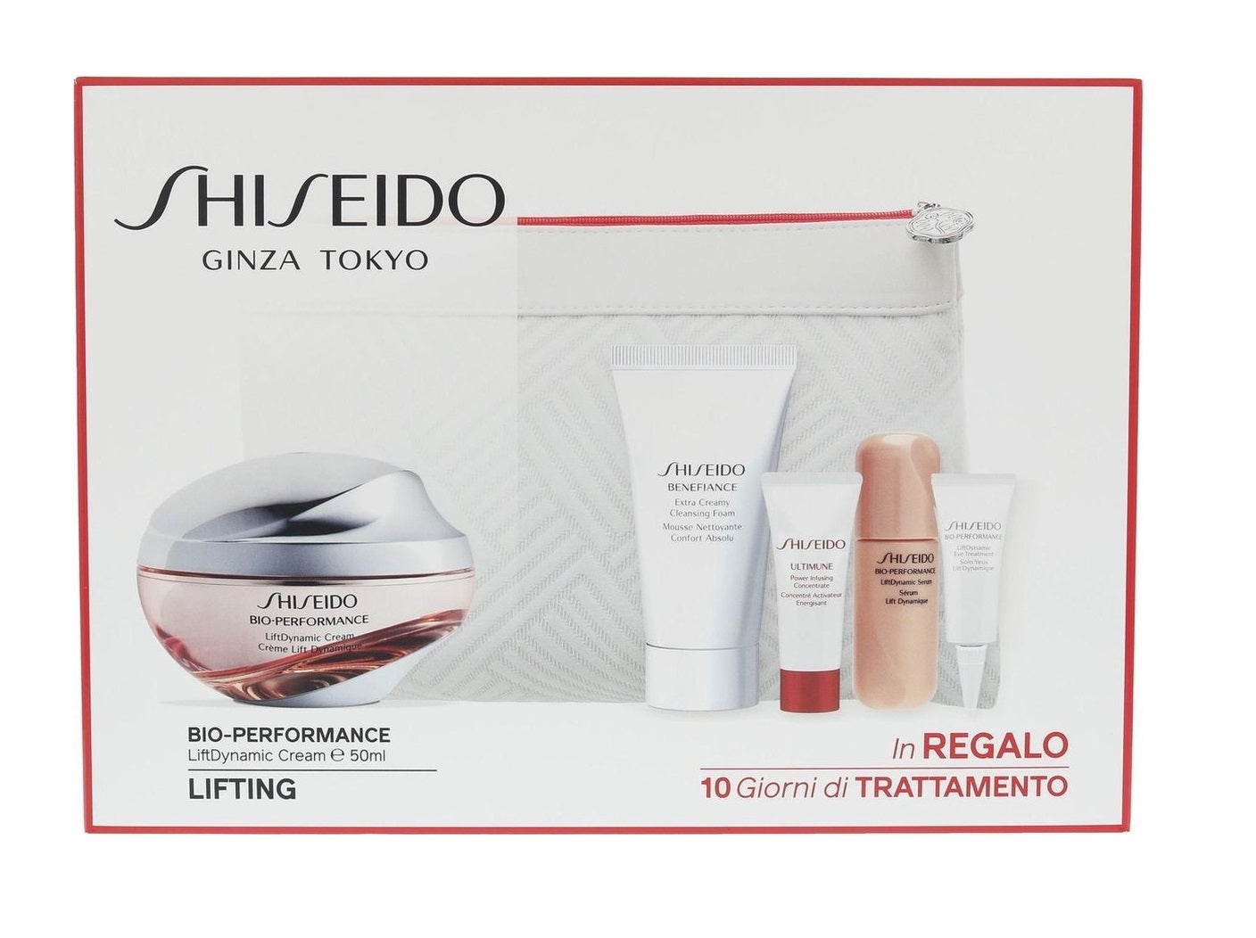 긴자 도쿄 세트 Shiseido: Bio-Performance 리바이탈라이징 데이 크림 포 더 페이스 50ml + 클렌징 폼 포 맨 30ml + 울티뮨 인퓨저 세럼 5ml + Bio-Performance - 페이스 세럼 9ml + Bio-Perform