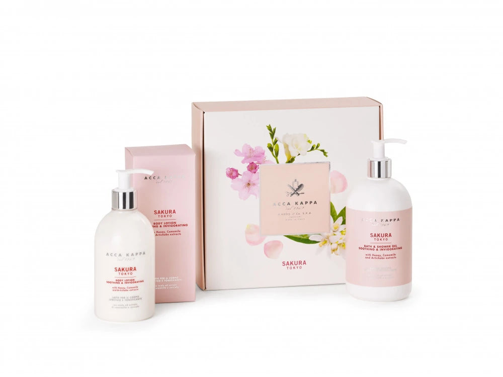 Acca Kappa Sakura Tokyo Cadeauset voor Dames: douchegel 500 ml + bodylotion 300 ml