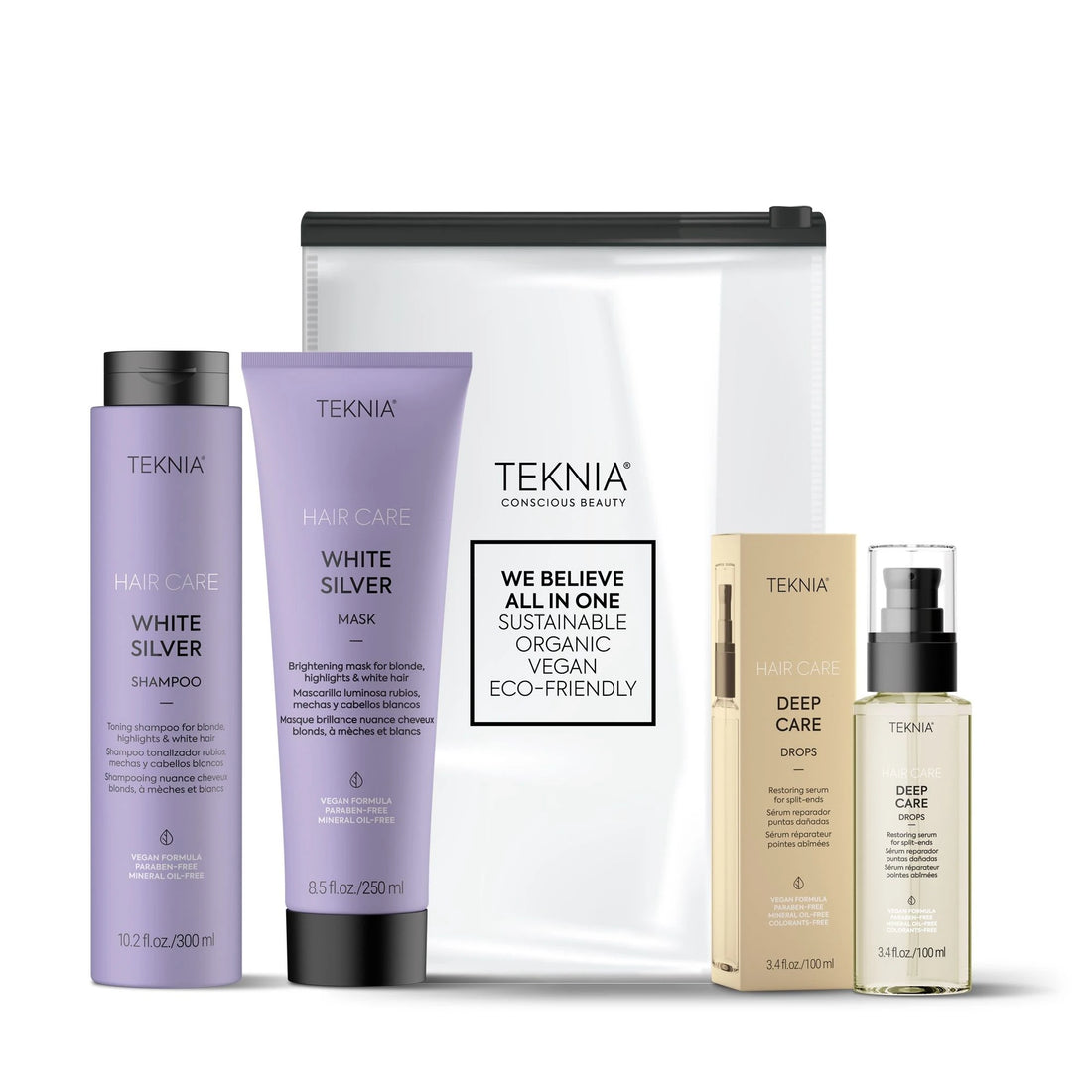 Lakme Pack Teknia Blonde Lovers : Shampoing 300 ml + Masque 250 ml + Gouttes 100 ml