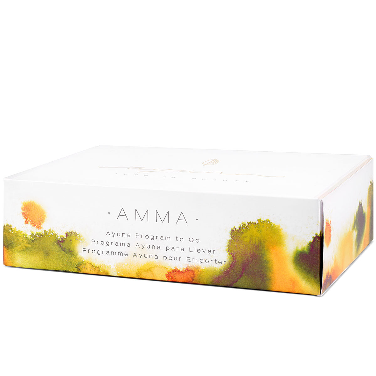 Ensemble Ayuna Programme to Go Light Amma : savon, crème, essence, après-shampooing, voile, soin du visage
