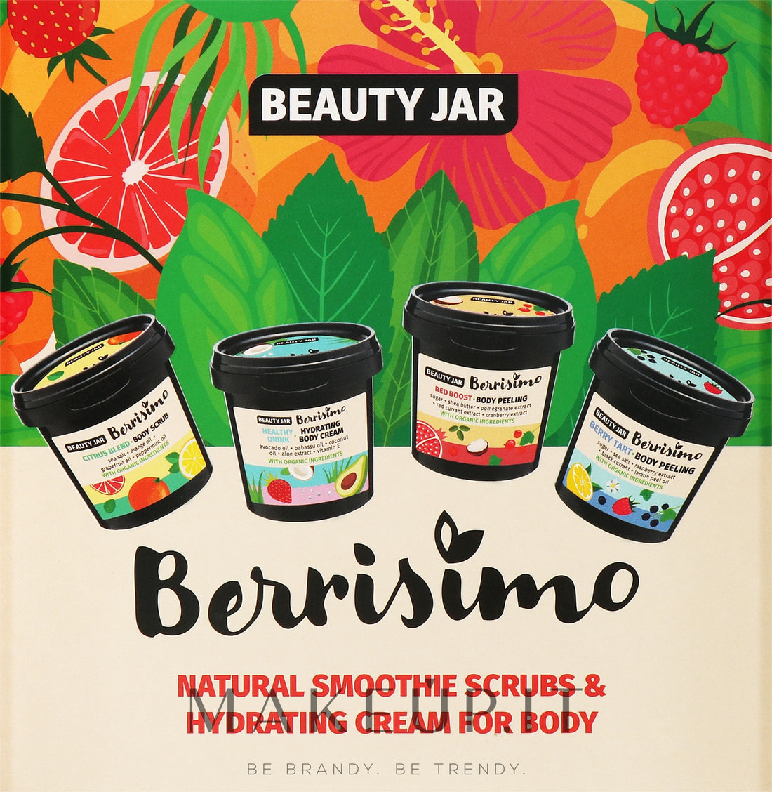 Set Beauty Jar Berrisimo Hydrating Body Gift Set (b/peel/160g + b/peel/200g + b/scrub/200g + b/cr/155ml)