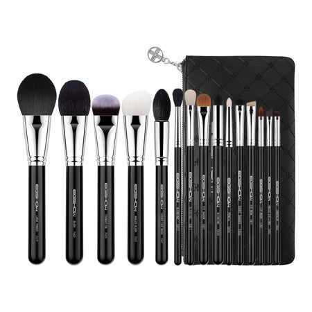 Eigshow Beauty Master Series Classic Brush Kit Bright Argento 15 pezzi — Set de pinceaux maquillage