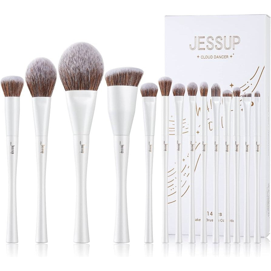 Jessup Makeup Brushes Collection T343 Set de 14 piezas: brochas para ojos, rostro y labios