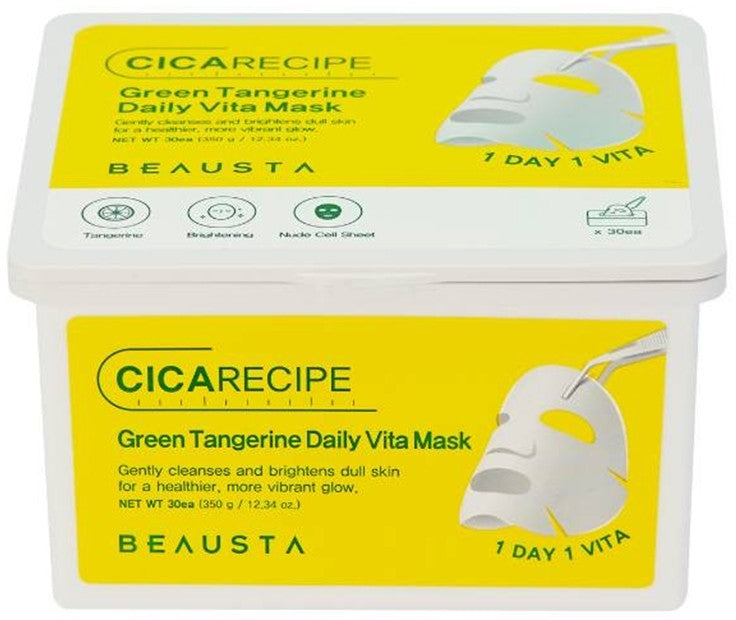 Maschera in foglio Beausta Green Tangerine Daily Vita Mask 30 pz.