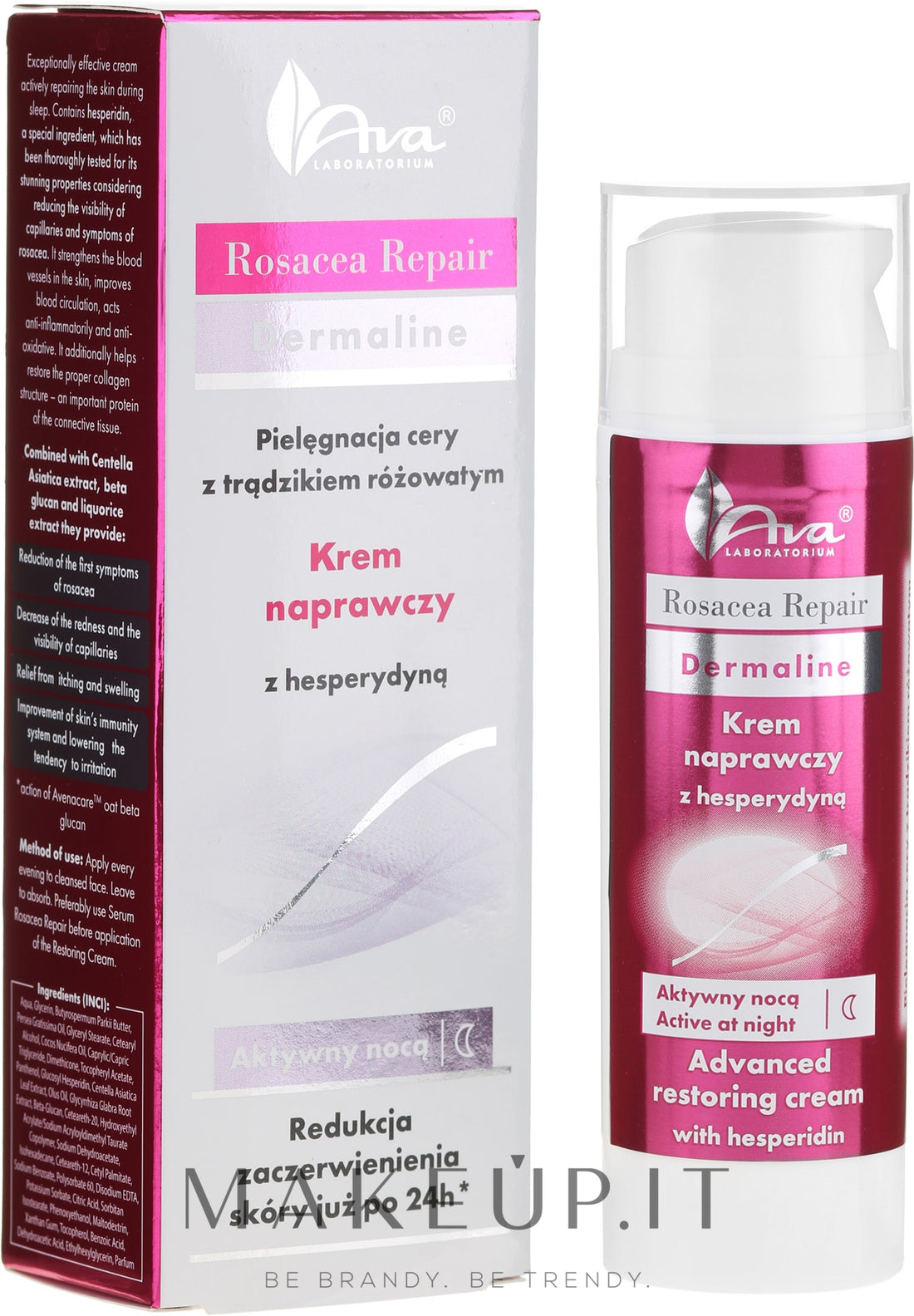 Crema viso per pelli con rosacea, da notte AVA Laboratorium Medity+ Night Cream 50 ml