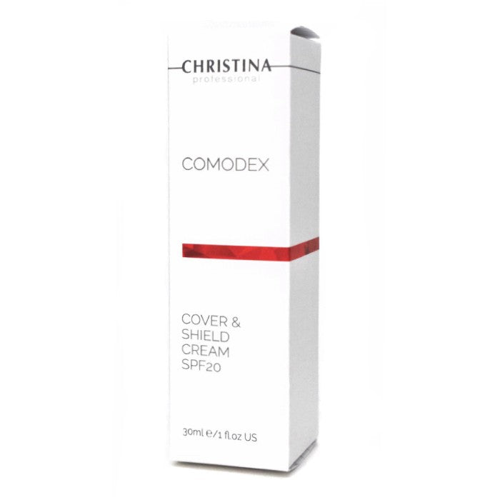Crema viso protettiva con effetto tonico Christina Comodex Cover &amp; Shield Cream SPF20 30 ml