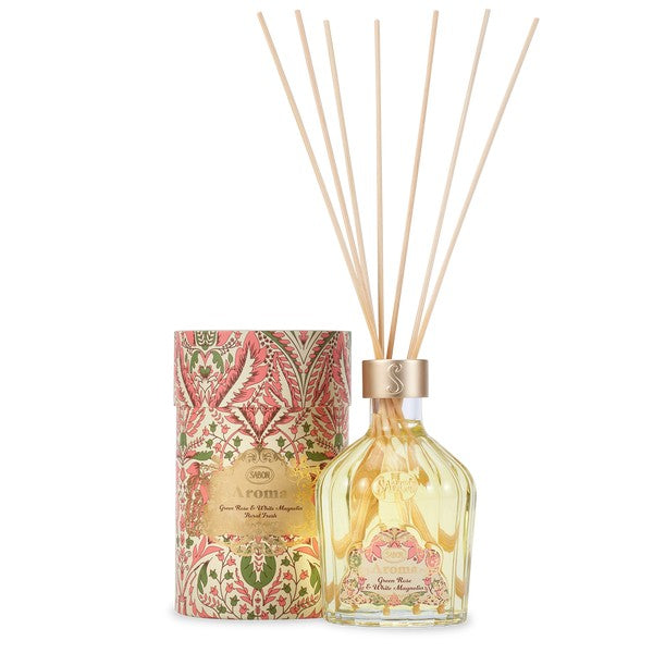 Sabon Home Aroma Reed difusor aromático rosa verde y magnolia 245 ml