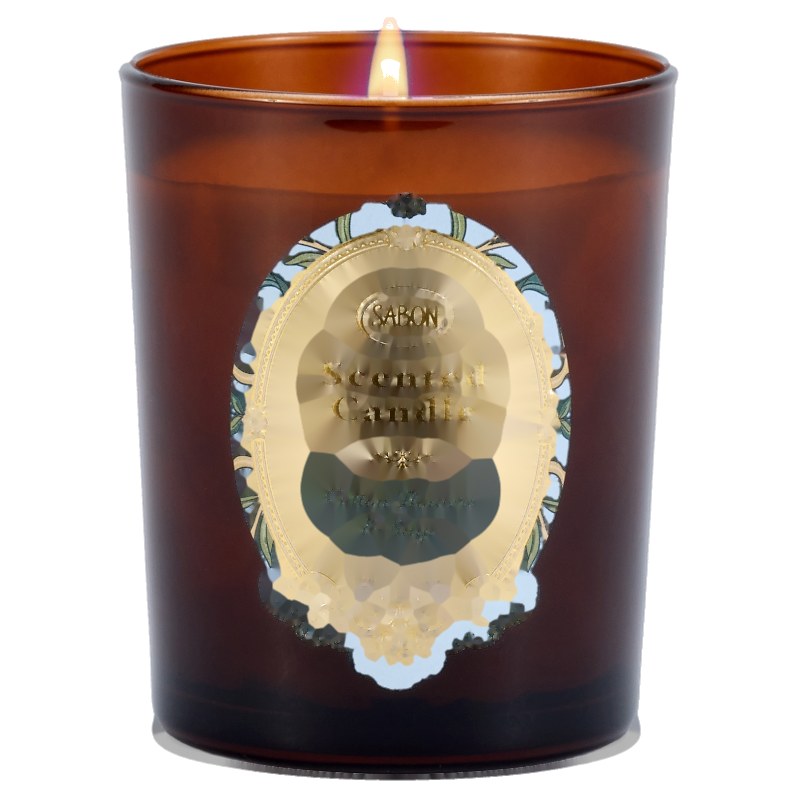 Candela profumata in vetro "Fiori di cotone e salvia" Sabon Scented Candle Cotton Flowers And Sage 180 g