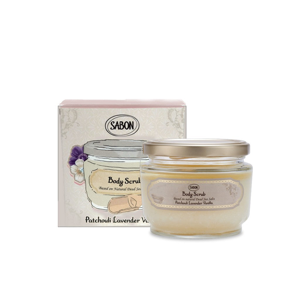 Sabon Patchouli Lavender Vanilla Eksfolierende bodyscrub 320 g
