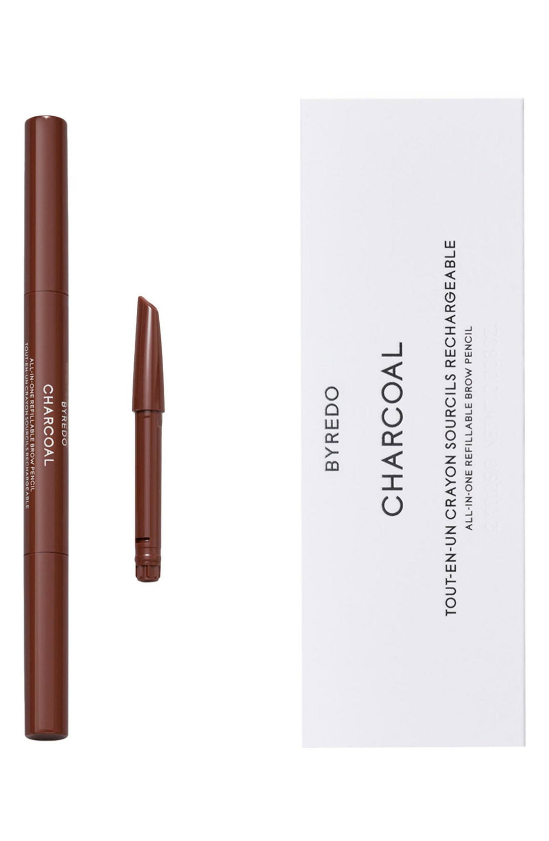 Set Duo, All-In-One, matita per sopracciglia, matita per sopracciglia in crema e pennello 2-in-1, 04, Carbone, 2 pz, 0,25 g
