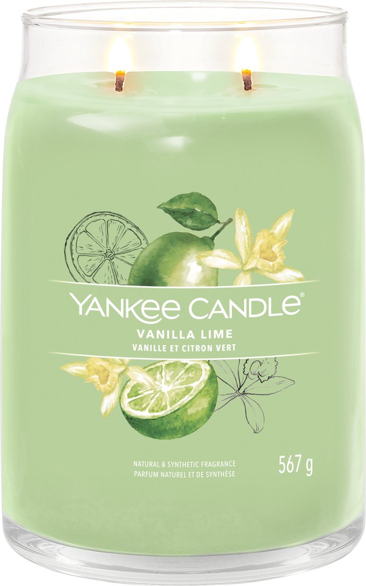 Yankee Candle Vanilla Lime candela profumata Signature 567 g