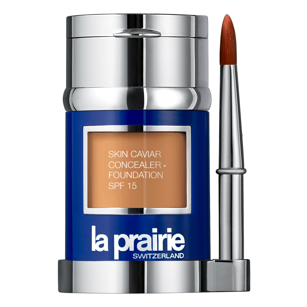 La prairie Luxurious trucco liquido con correttore SPF 15 (Skin Caviar Fondotinta) 30 ml + 2 g - Tonalità: Beige Mandorla