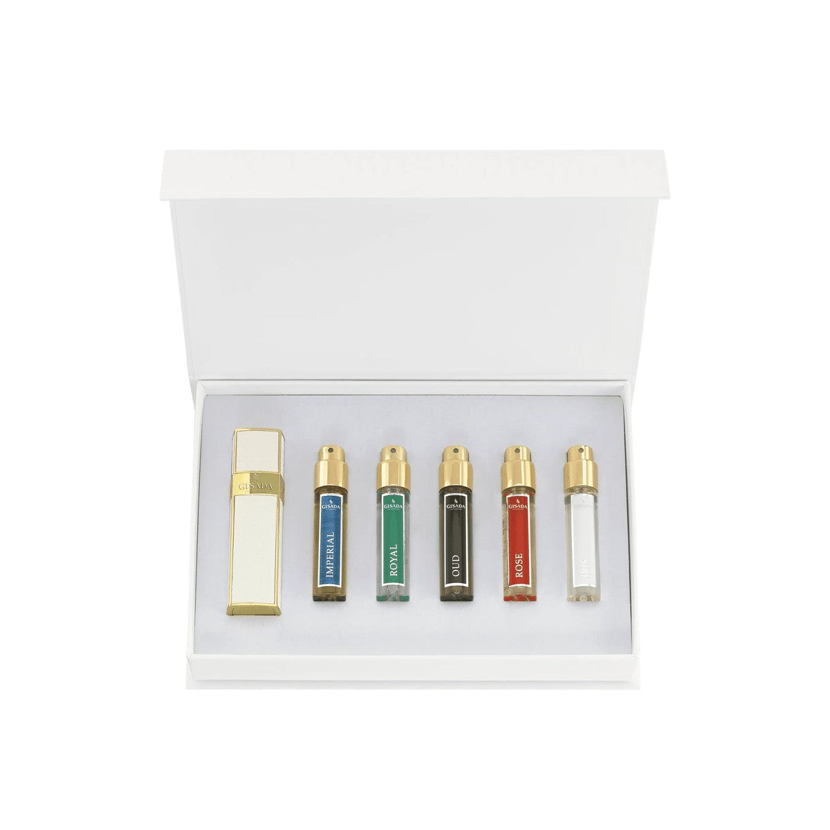 Gisada Luxury White Cofanetto 5x10 ml — Estuche de perfumes