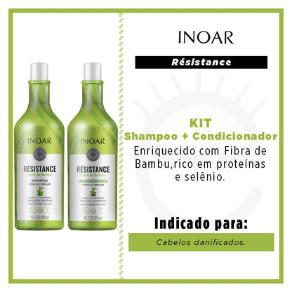 Inoar Résistance Bambu 2× 1000 ml — Set Capelli