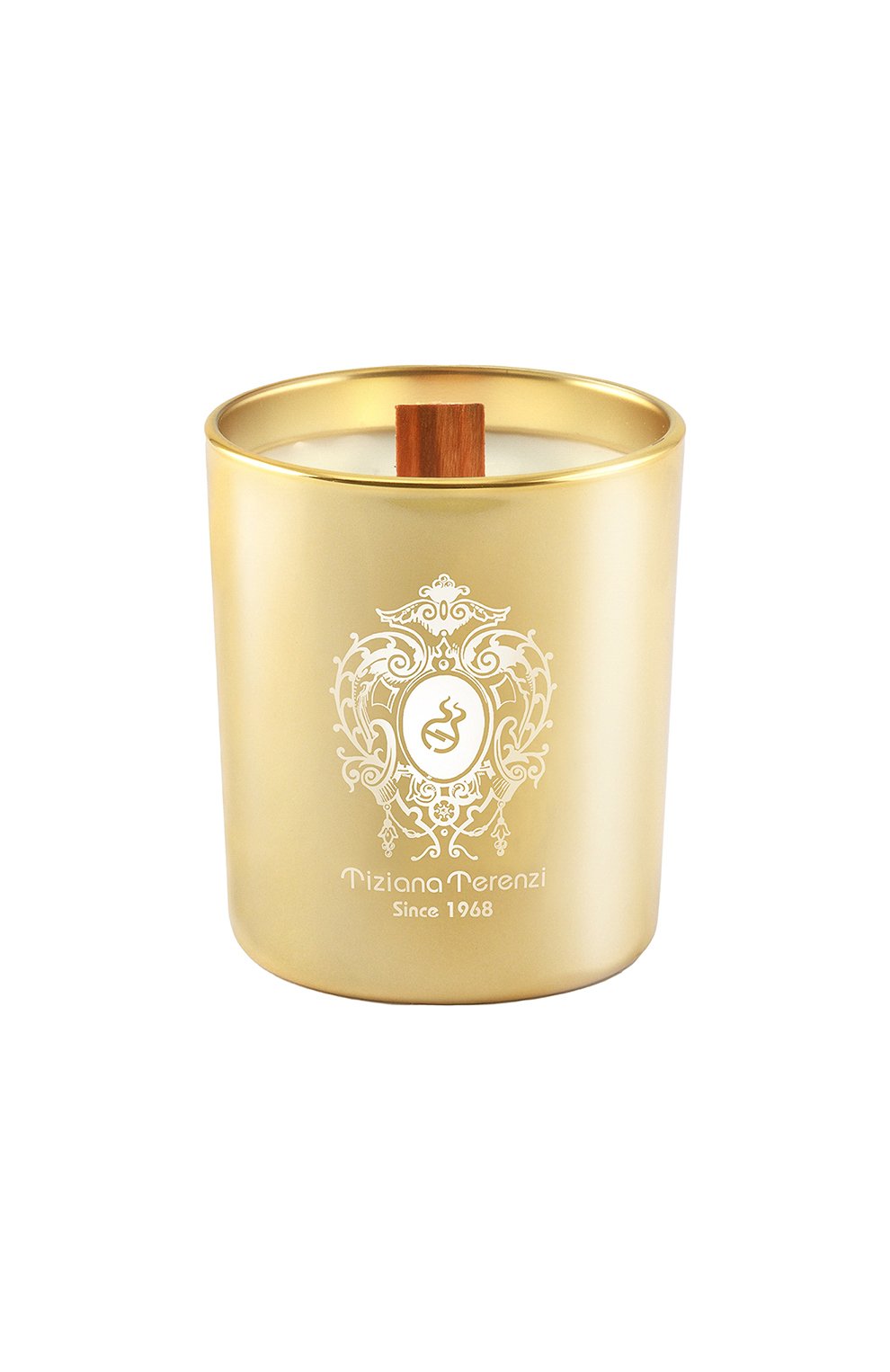 Tiziana Terenzi Luna Collection Andromeda Gold Glass Candela profumata con coperchio 170 g