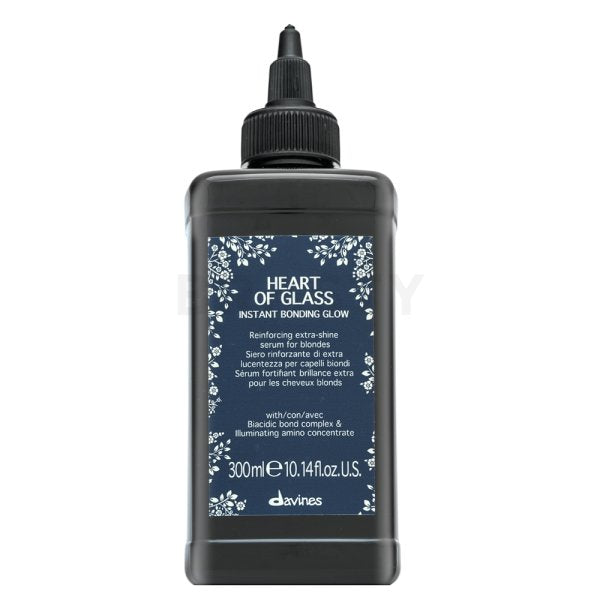 Davines Heart Of Glass Ser de întărire extra strălucire cu acțiune instantanee pentru păr blond 300 ml