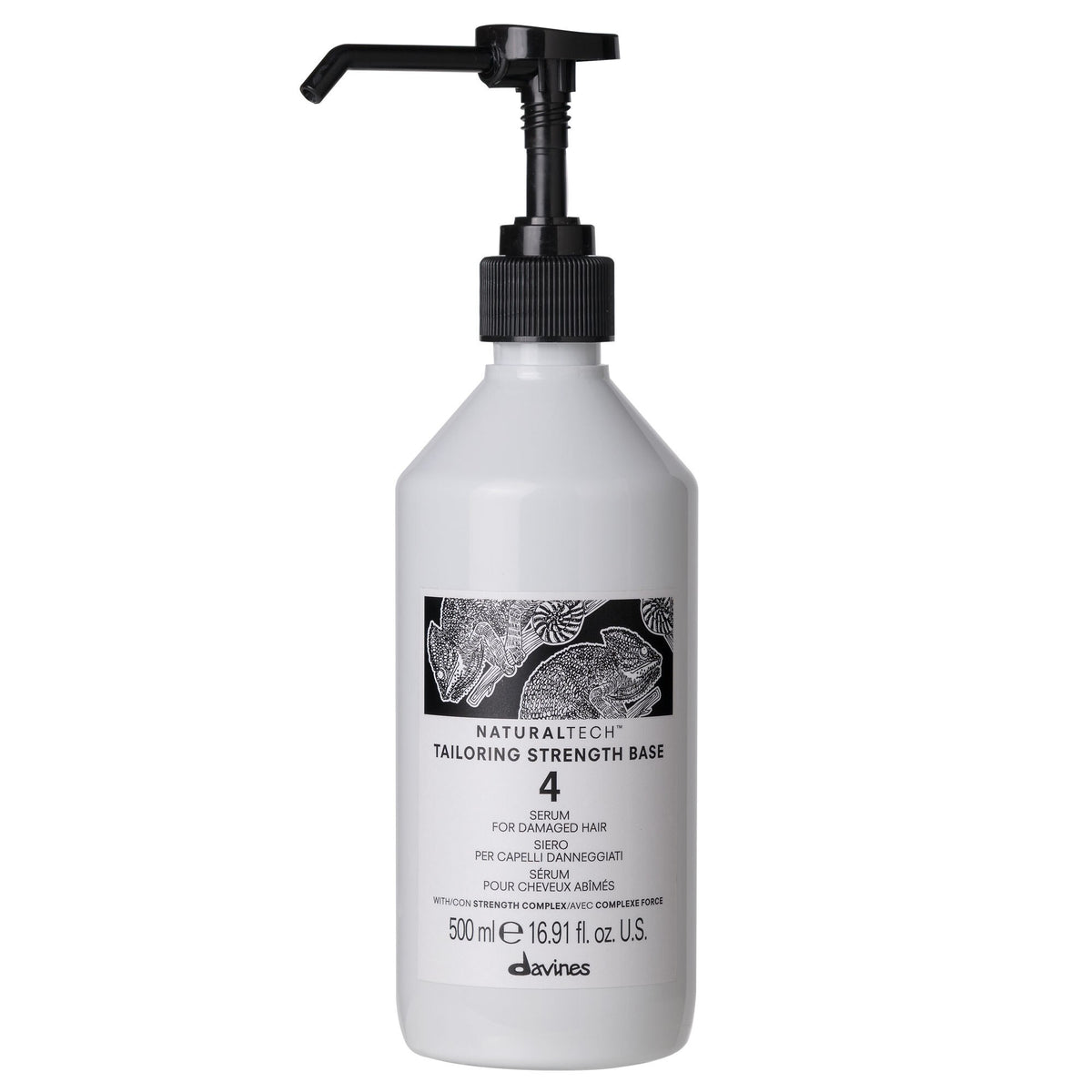 Davines Natural Tech Tailoring Strength Base 500 ml — 모발 강화 세럼