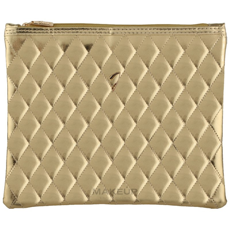 Beauty case grande, dorato Janeke Golden Quilted Pouch