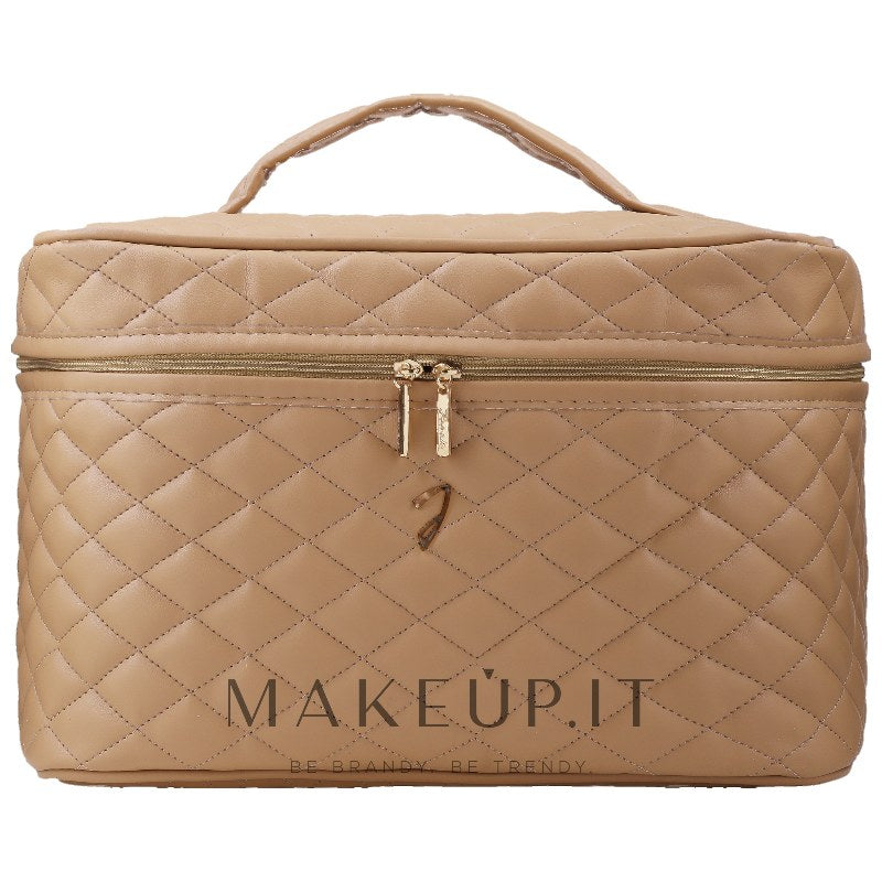 Beauty case, marrone, grande, A6151VT Janeke