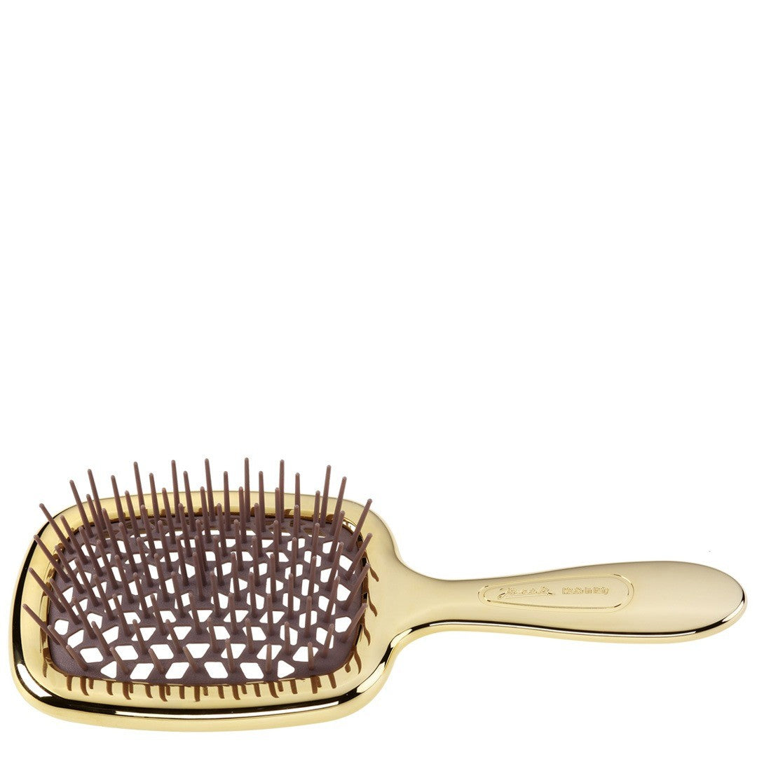 Janeke Mariya SuperBrush Small Βούρτσα μαλλιών Χρυσή 17,5x7x3 cm
