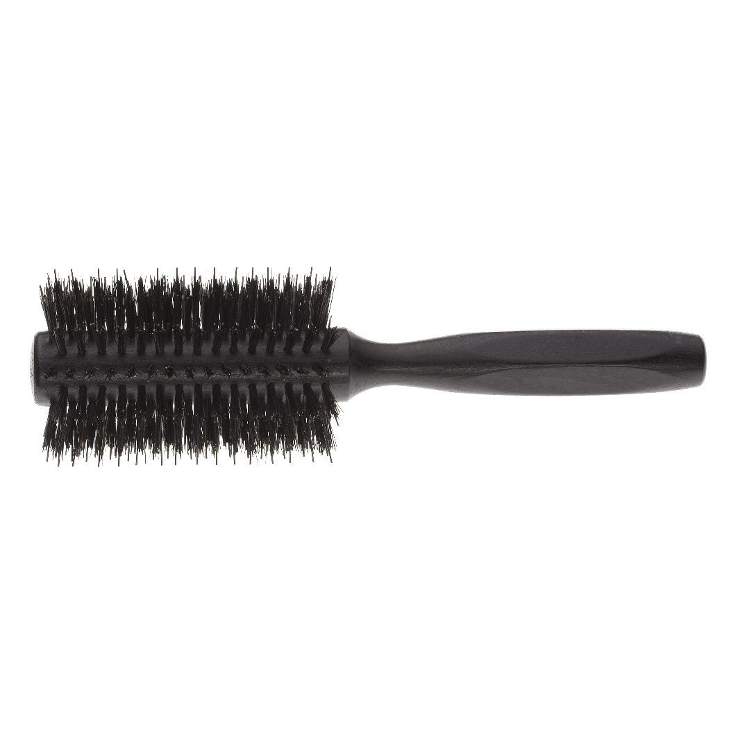 Janeke Black Line Tumbled Wood Βούρτσα μαλλιών από μαύρο ξύλο Ø 40 mm