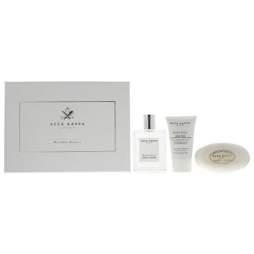 Acca Kappa White Moss 100 ml + Creme de mãos 75 ml + Sabonete 150 g — Conjunto