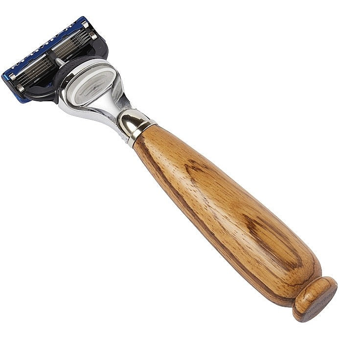 Acca Kappa Rasoio manico in zebrawood lama Gilette Fusion — Scheermes