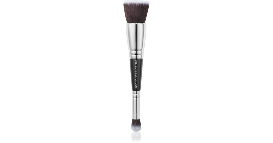 ZOEVA 801 Complexion Duo pennello per fondotinta doppia punta