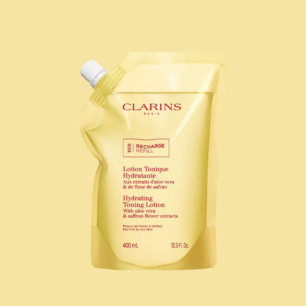 Clarins Hydrating Toning Lotion Aloe Vera &amp; Saffron Flower — lozione tonica idratante 400 ml
